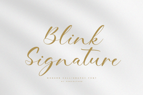 Blink Signature: Elegant Script Font for Makers