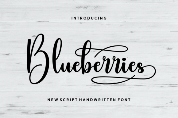 Blueberries: A Charming Handwritten Script Font for Makers