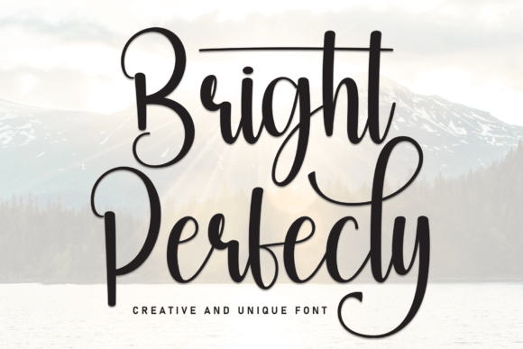 Bright Perfecly: A Magical Script Font for Elegant Design