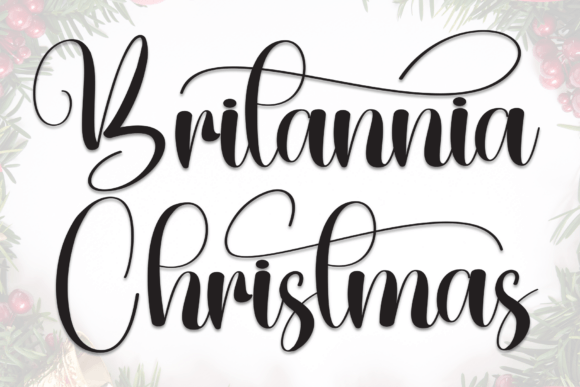 Britannia Christmas: A Script Handwritten Font for Web Design