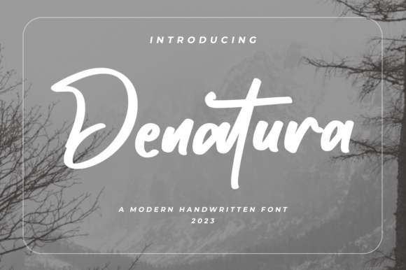 Denatura: A Cute Script Font for Your Brand