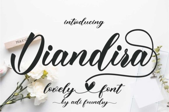 Diandira: A Refined Script Font for Business Branding