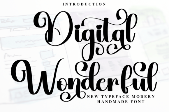 Digital Wonderful: A Handwritten Script Font for Makers