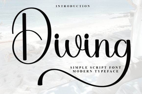 Diving: A Script Font for Elegant Branding