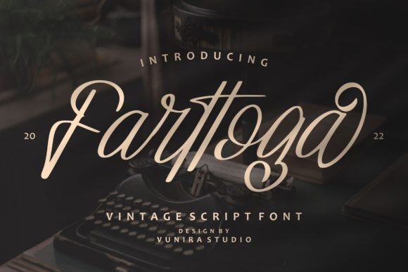 Farttoga: A Vintage Script Font for Makers