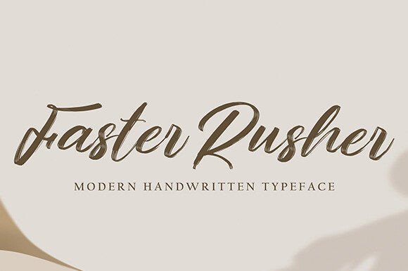 Faster Rusher: A Dynamic Script Font Review
