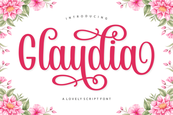Glaudia: A Romantic Script Font for Branding