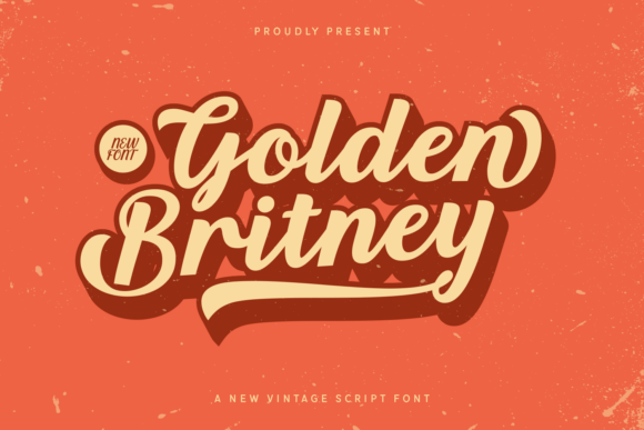Golden Britney: A Bold Vintage Script Font Review