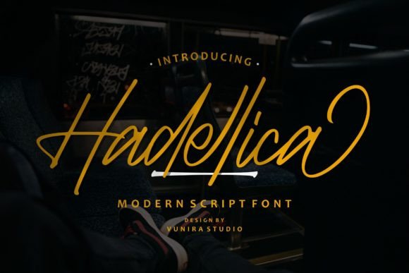 Hadellica: A Modern Script Font for Campaigns