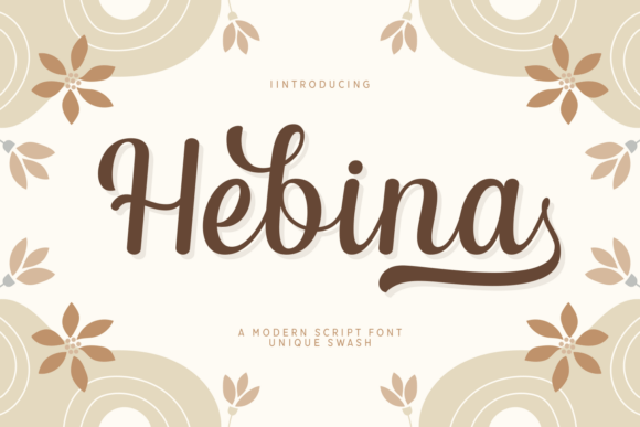 Hebina: A Modern Script Font for Digital Branding