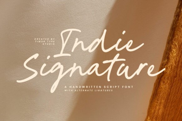 Indie Signature: A Handwritten Script Font for Makers