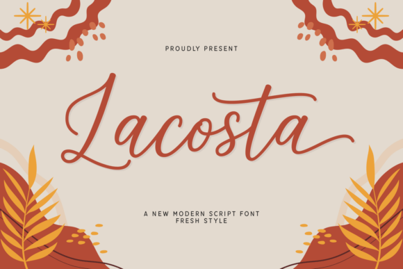 Lacosta: A Modern Script Font for Editorial Design