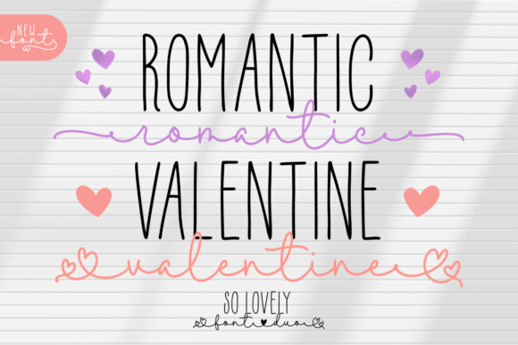 Romantic Valentine Duo: A Premium Script Font for Web Design