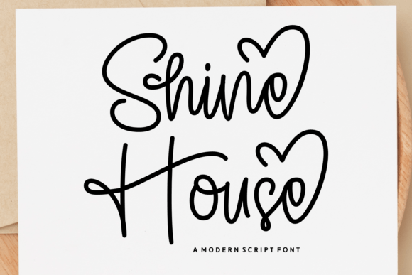Shine House: A Modern Script Font for Campaigns