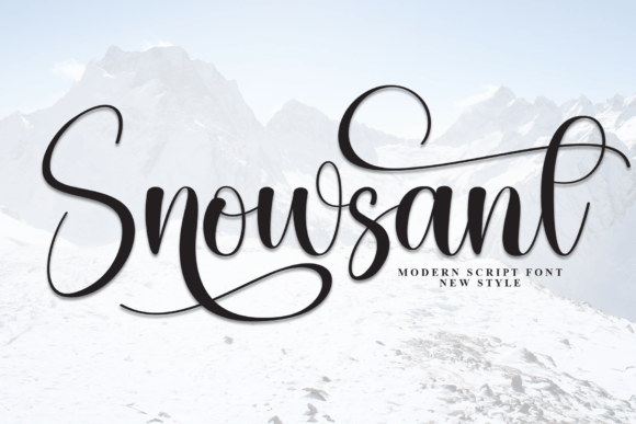 Snowsant Font Review: The Ultimate Script for Elegant Designs