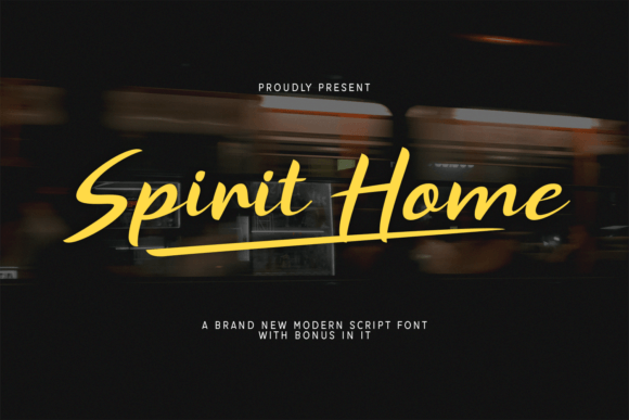 Spirit Home: A Bold Modern Script Font for Web Design