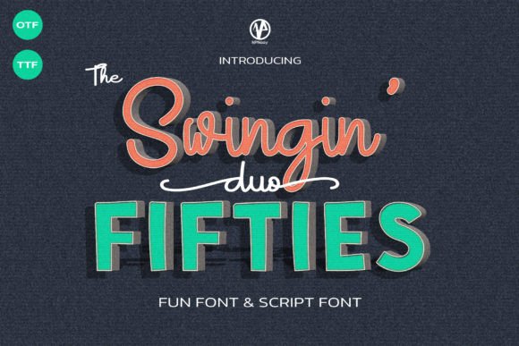Swingin Fifties Duo: The Retro Font for Bold Campaigns