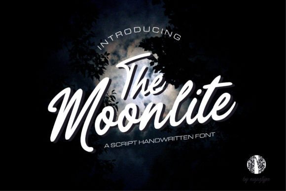 The Moonlite: A Modern Script Handwritten Font for Makers