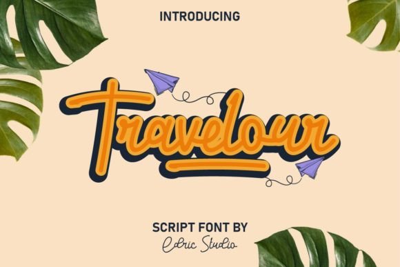 Travelour: A Playful Script Font for Makers