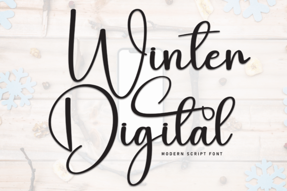 Winter Digital: A Stylish Script Font for Makers